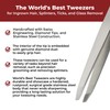 WBT Diamond Tip Slant Precision Tweezer for Eyebrow & Ingrown