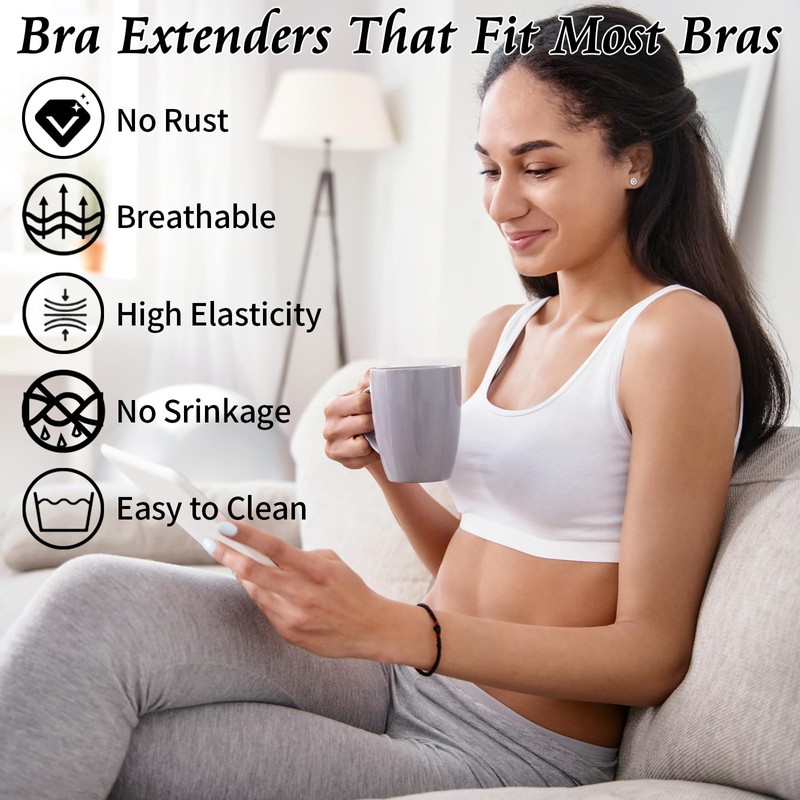 12 PCS Bra Extenders 2 Hook / 3 Hook /
