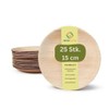 Greenkaufen 15 cm Pack of 25 Premium Organic Round Palm