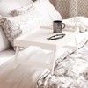Fibogollo 2 Pack Bamboo Bed Tray Table with Folding Legs,Breakfast