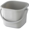 Squirrel Bucket Square Body Berg Light Gray 2.5 gal (6.5
