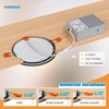 VOLISUN 24 Pack 4 inch Recessed Lighting, 5CCT LED Black