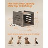 Feandrea Modern Dog Crate Furniture with Charging Station, Kennel Indoor