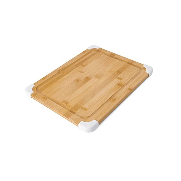 Farberware Farberware Nonslip Bamboo Cutting Board with Juice Groove, 11x14
