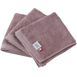 Bloom Imabari Towel Certified Hand Towel Set of 3 Leon Towel Handkerchief, Thick, Large, 12.2 x 13.8 inches (31 x 35 cm), Hotel Specifications, Sunhawkin Cotton, Made in Japan, 100% Cotton (Ash