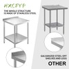 HXCFYP NSF Stainless Steel Table for Prep & Work with