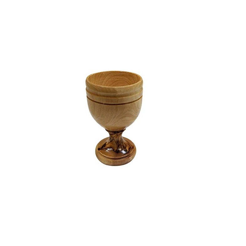 LION OF JUDAH MARKET Olive Wood Communion Cup 2.75"