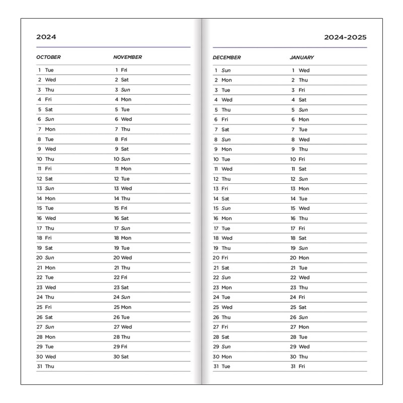 Pocket Diary 2025-2026 by Pirongs | Mid year Diary |