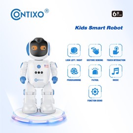 Contixo R10 Smart RC Robot Toy for Kids, Programmable Remote Control Robot