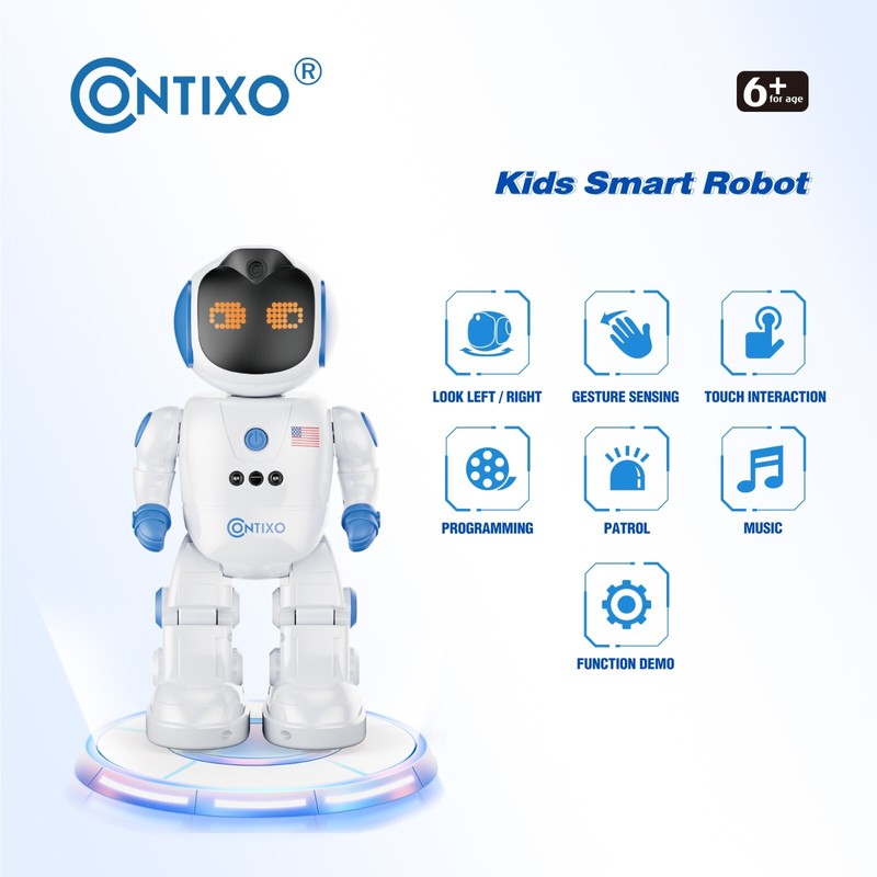 Contixo R10 Smart RC Robot Toy for Kids, Programmable Remote