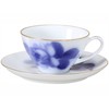 Okura Tien 30C/8211 Blue Rose Cup & Saucer, Coffee Tea,