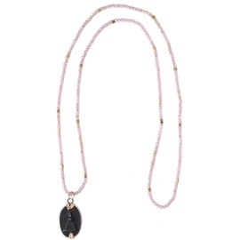 C·QUAN CHI Women Buddha Pendant Necklace Classic Handmade Crystal Beads Necklaces Long Lucky Necklaces