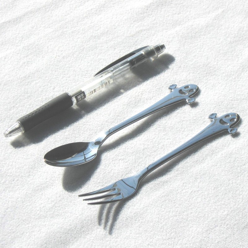 Nagao Ciao Coffee Spoon Tea Fork, Set of 2, Made