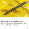 Rubis Safety Tweezers Round - Skin-friendly Eyebrow Tweezers - Rounded