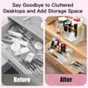 SITAKEGS 4pcs Kosmetik-Organisator Stapelbar, Lagerung Schubladen Acryl klar Make-up Lippenstift