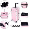 efunmodern 4 in 1 Aluminum Cosmetic Makeup Case Tattoo Box