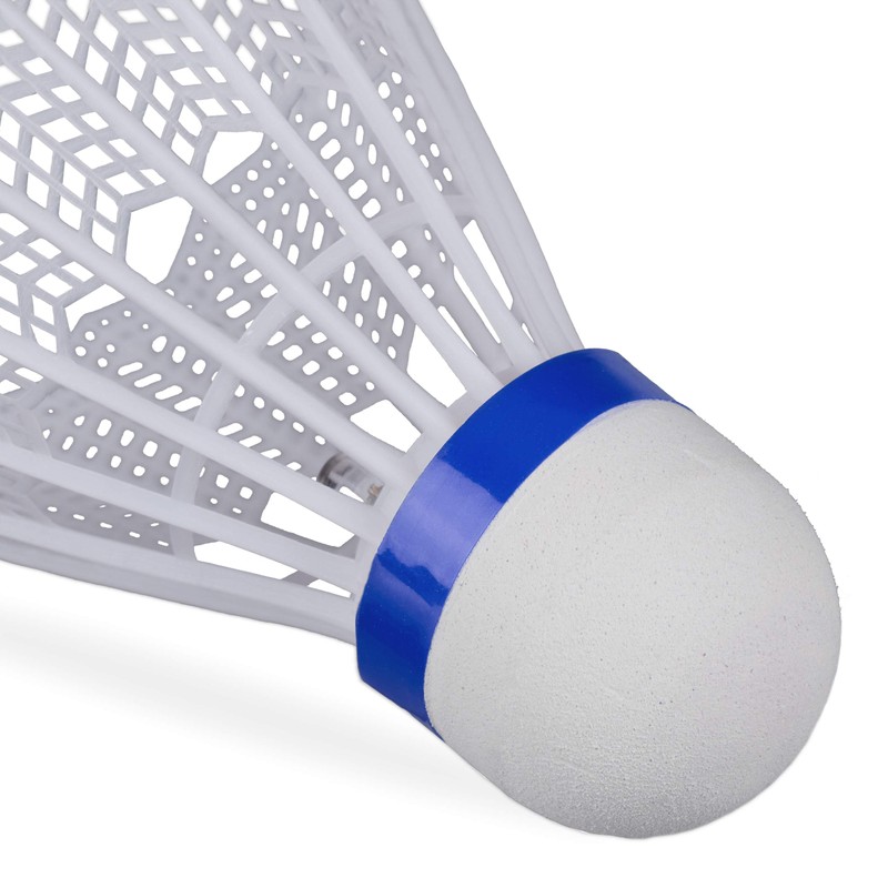Relaxdays Shuttlecock Luminous Set of 8 LED Badminton Balls HxD