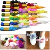 WEGOODZF Satin Ribbon Shoe Laces: 2cm Brown Pink Flat Snow