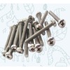 M6 x 70mm Pozi Pan Machine Screw Bolt - Made