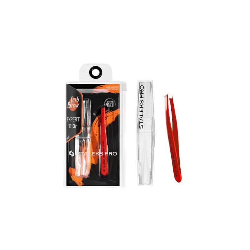 STALEKS PRO Eyebrow Tweezers for Thick and Wide Eyebrows, Precise,