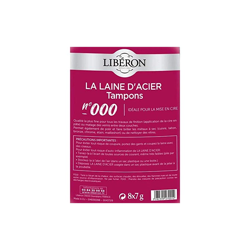 Libéron Steel Wool No. 000 - Waxing - Bag of