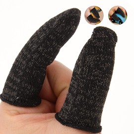 Baluue 6pcs Cut Resistant Finger Cots Reusable Finger Protectors for Safe Slicing Dicing and Handicrafts Flexible and Breathable Material Household Use