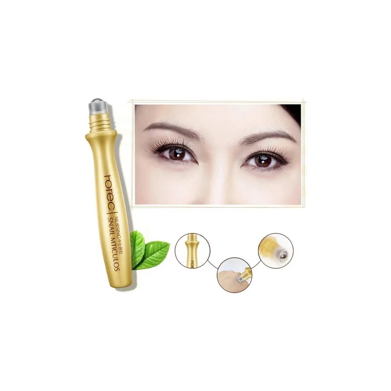 Roll-On Contorno de Ojos Colágeno + Caracol, Hidratante Antiarrugas