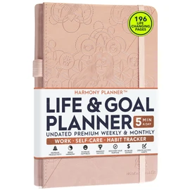 Life & Goal Planner – Undated Daily, Weekly & Monthly Organizer with Habit Tracker, Time Management Tools, and Productivity Journal for Personal Growth and Success