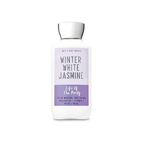 Bath and Body Works Life of the Party Winter White Jasmine Body Lotion 8 oz