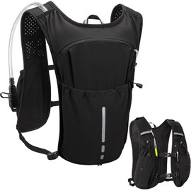 Lightweight Running Vest - Insulated Water Backpack with 1.5L Bladder, Ideal for Hiking, Trail Running, Marathons, Cycling