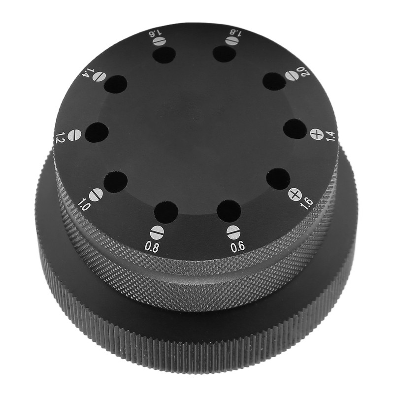 Screwdriver Base Professional Multifunctional Display Watch Screwdriver Rotating Base Black