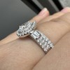 Newshe Jewellery Womens Wedding Rings AAAAA Cz 925 Sterling Silver