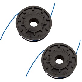 First4spares 2 x double feed spool & line for most MacAllister, Qualcast, Florabest, Parkside, Draper, Performance Power, JCB & Grizzly strimmers