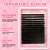 C Curl Lash Clusters Extensions - 280 Pcs of 100D