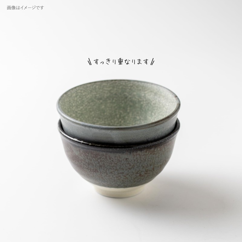 Minoru Pottery kairagi 110 Rice Bowl, Thin Ink