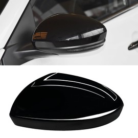 Moonlinks Compatible with Nissan Sentra 2020 2021 2022 2023 2024 Side Mirror Cover Replacement, Glossy Black Left Driver Side Clip-on Mirror Cap for Sentra S/SR/SV/Sense/Advance/Exclusive