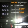 HOZILIFE 3 Inch LED Pods, 2PCS 40W 12V Flood Spot