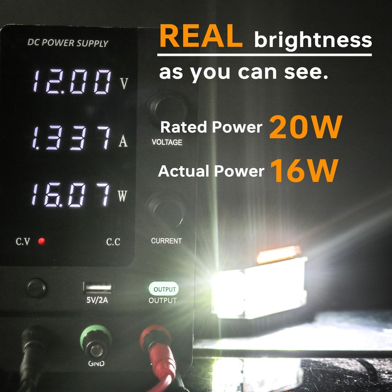 HOZILIFE 3 Inch LED Pods, 2PCS 40W 12V Flood Spot