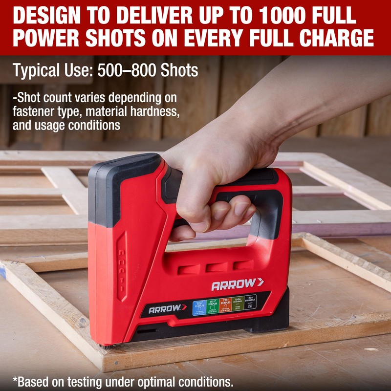 Arrow Electric Staple Gun, 5 in 1 Cordless Stapler with
