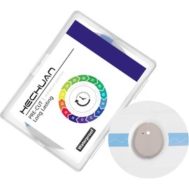 G7＆Stelo Over Patches Waterproof – 60 Pack Transparent G7 Adhesive Patches for Continuous Glucose Monitor- Sensor Cover Long Lasting to 10 Days-HECHUAN