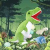 corgi butt Dinosaur Plush Toys - 23.6''Dinosaur Stuffed with 3