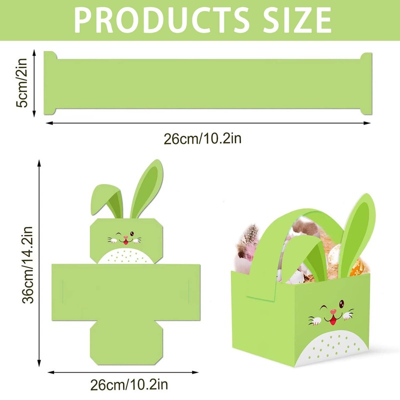 KEELYY Pack of 8 Easter Baskets Children, Easter Baskets Crafts