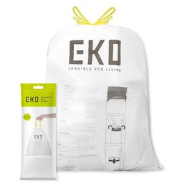 EKO Drawstring Bag | Size C | 10L - 15L | HDPE | 1 PACK | 20pcs | EK33703