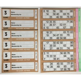 Funx Bingo Dabbers 6 Large 43ml with 3 books of bingo cards each containing 18 games (2 each of Red, Green, Blue - non leak design)