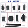 NYXOVA 10 in 1 Police Utility Belt Black Law Enforcement