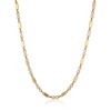 HZMAN Stainless Steel Necklace for Men Hip Hop Polished Gold