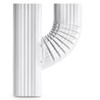 VYH Downspout Gutter Y Connector 2x3 Upright High Gloss White