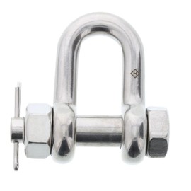 E-Rigging 1/2" Stainless Steel Safety Chain Shackle | Durable, Heavy Duty | for Sailing, Boating, Industrial Use, Utilities, Material Handling