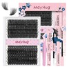 Mayhug Lash Extension Set, 100D Eyelash Extensions Set, 9-16 mm,