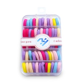 60pcs/box Rubber band baby cute Hair Circle Elastic Good Rope (multicolor)